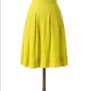 Antropologie - HD in Paris citron Tart lace skirt